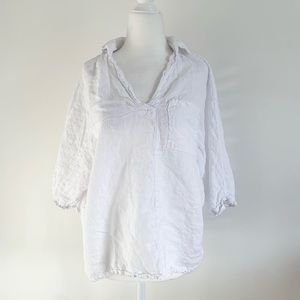 White linen shirt